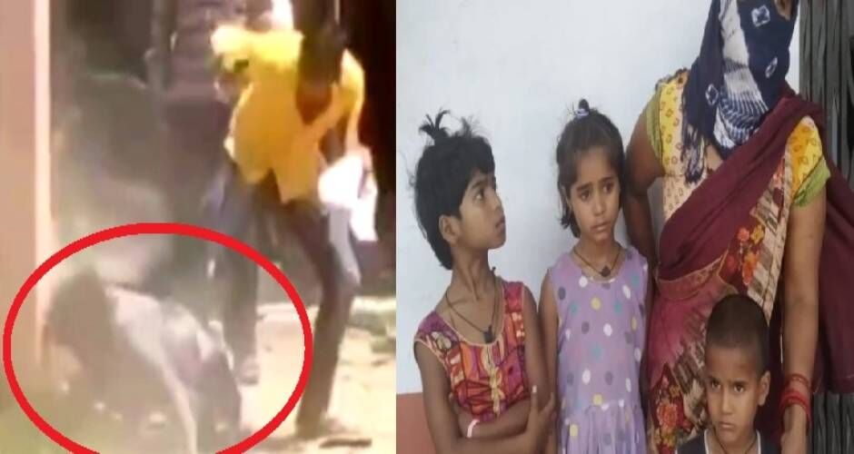 योगीराज : बलरामपुर में पुलिस के सामने सरेआम महिला की पिटाई, वीडियो हुआ वायरल तो 2 पुलिसकर्मी निलंबित