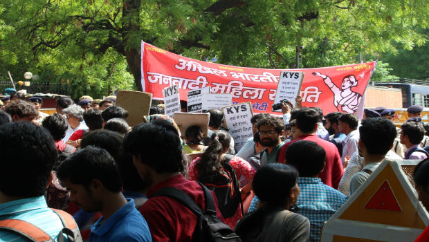 उन्नाव और कठुआ को लेकर दिल्ली में जनसंगठनों का प्रदर्शन