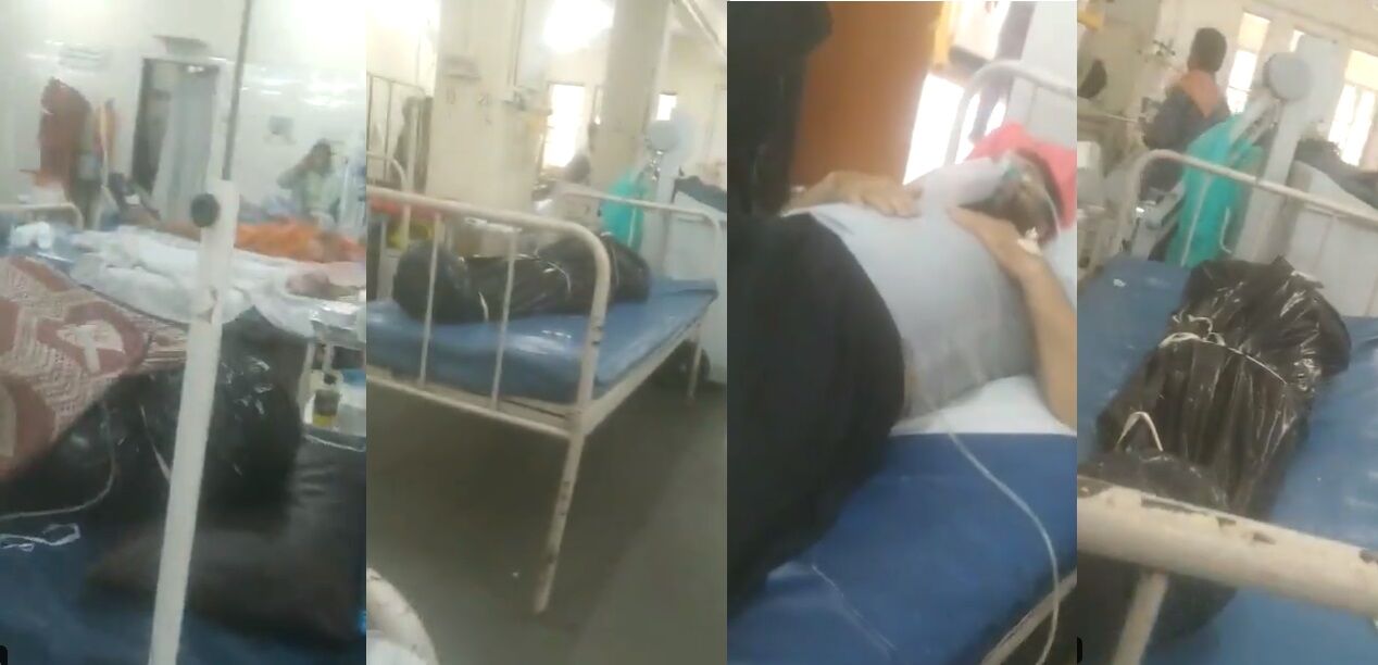 मुंबई में शवों के बीच चल रहा कोरोना मरीजों का इलाज, वीडियो हुआ वायरल