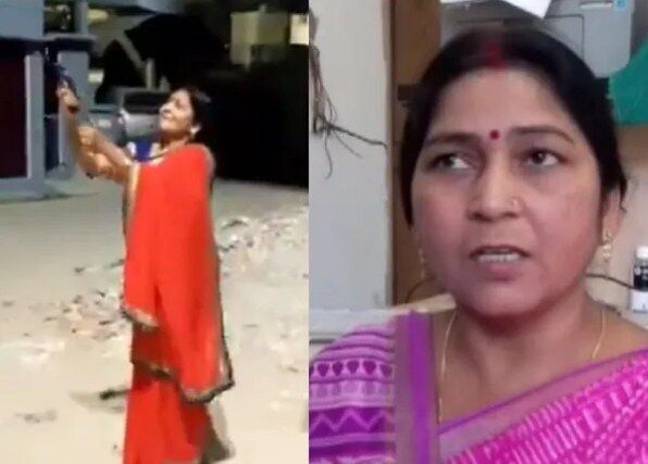 BJP महिला जिलाध्यक्ष ने कानून को रिवाल्वर की नोक पर रखा, कोरोना को भगाने के लिए की हवाई फायरिंग, वीडियो वायरल