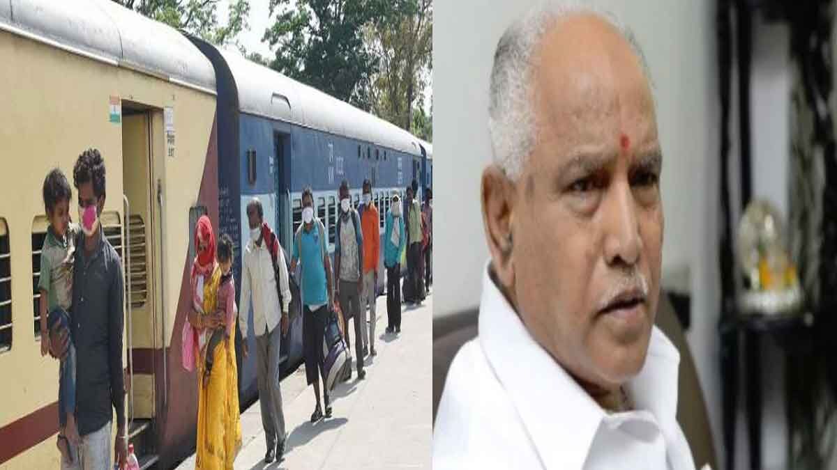 बिल्डरों के कहने पर येदियुरप्पा ने कैंसिल कराई ट्रेनें, कर्नाटक के प्रवासी मजदूर अब नहीं जा पाएंगे अपने घर