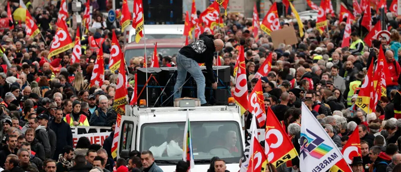 फ्रांस के इतिहास में सबसे बड़ी हड़ताल, पूरे देश के मजदूर उतरे सड़क पर
