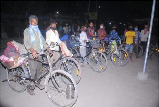 शर्मनाक : महाराष्ट्र से साइकिल पर निकले मजदूर ने MP में तोड़ा दम, 350 किमी साइकिल पर किया तय