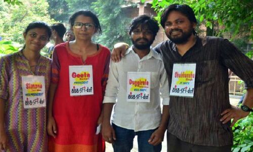 जेएनयू की सभी सीटों पर जीते वामपंथी छात्र संगठन