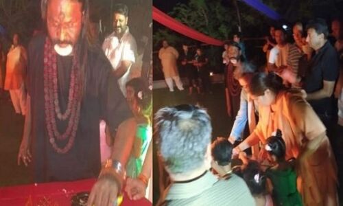 रेप के आरोपी दाती महाराज ने लॉकडाउन को ठेंगे पर रख शनिधाम में की पूजा, बगैर मास्क के दिखे लोग