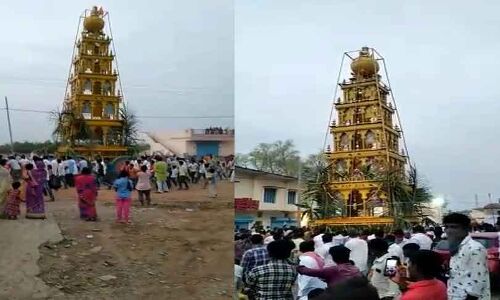 कर्नाटक: lockdown में सड़कों पर उतरे सैंकड़ों लोग, धार्मिक आयोजन में हुए शामिल