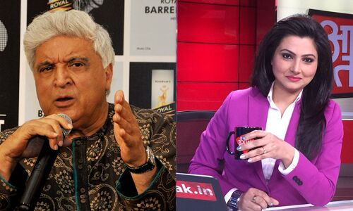 जावेद अख्तर ने टीवी एंकर की लगाई क्लास, कहा ऐसी भाषा का इस्तेमाल न करो