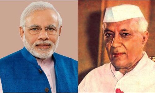 अरे ये क्या भारत के पहले प्रधानमंत्री नरेंद्र मोदी!