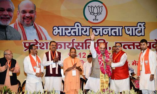 भाजपा कार्यसमिति में हुआ आजादी की लड़ाई लड़ने वालों का जातिगत बंटवारा