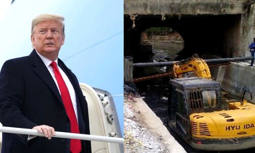 ताजमहल आते जाते समय बदबू से परेशान ना हों ट्रंप, योगी सरकार ने चेन्नई से मंगाया केमिकल