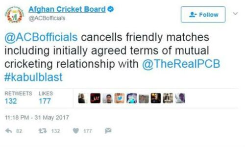 अफगानिस्तान नहीं खेलेगा पाकिस्तान में क्रिकेट