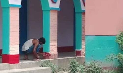 सकारात्मक पहल: क्वारंटाइन सेंटर में मजदूरों ने कर दिया स्कूल का कायाकल्प