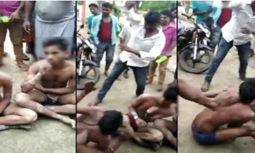 चोरी के आरोपी 3 दलित युवकों को नंगा कर पीटा, वीडियो हुआ वायरल