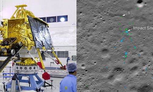 नासा का दावा, भारत से गया चंद्रयान का विक्रम लैंडर मिला मलबे में नासा का दावा, भारत से गया चंद्रयान का विक्रम लैंडर मिला मलबे में